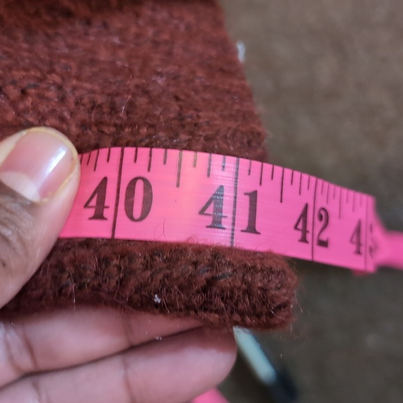 Joe Fresh| NWT Dark Rust Long Cardigan With Cuffs Acrylic Blend - Picture 4 of 10